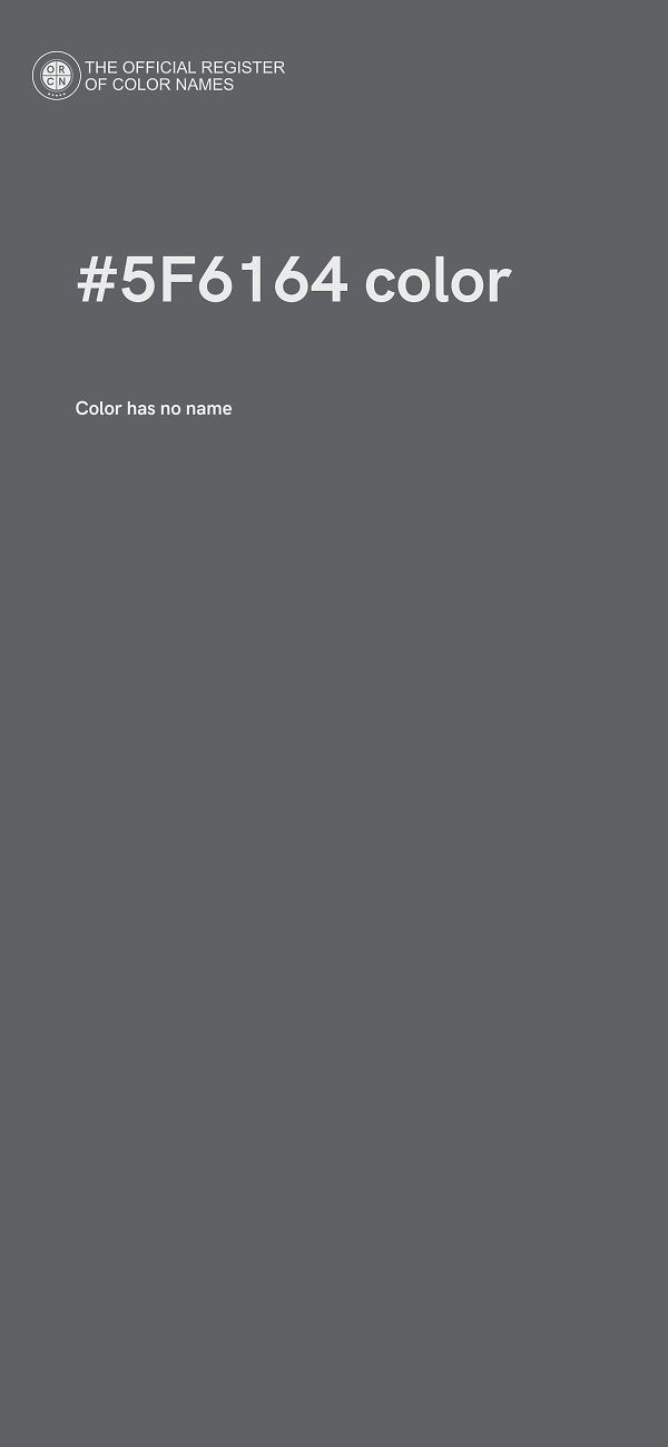 #5F6164 color image