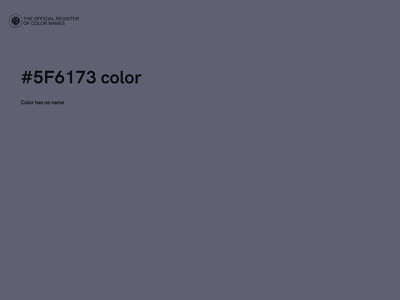 #5F6173 color image