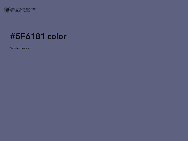 #5F6181 color image