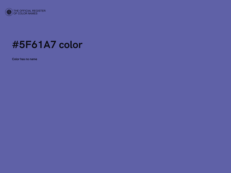 #5F61A7 color image
