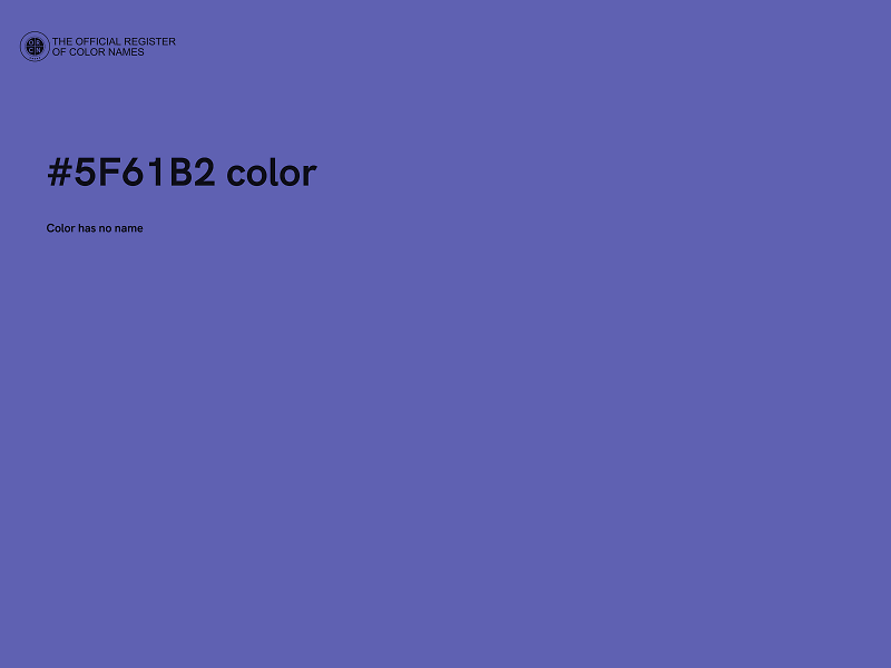 #5F61B2 color image