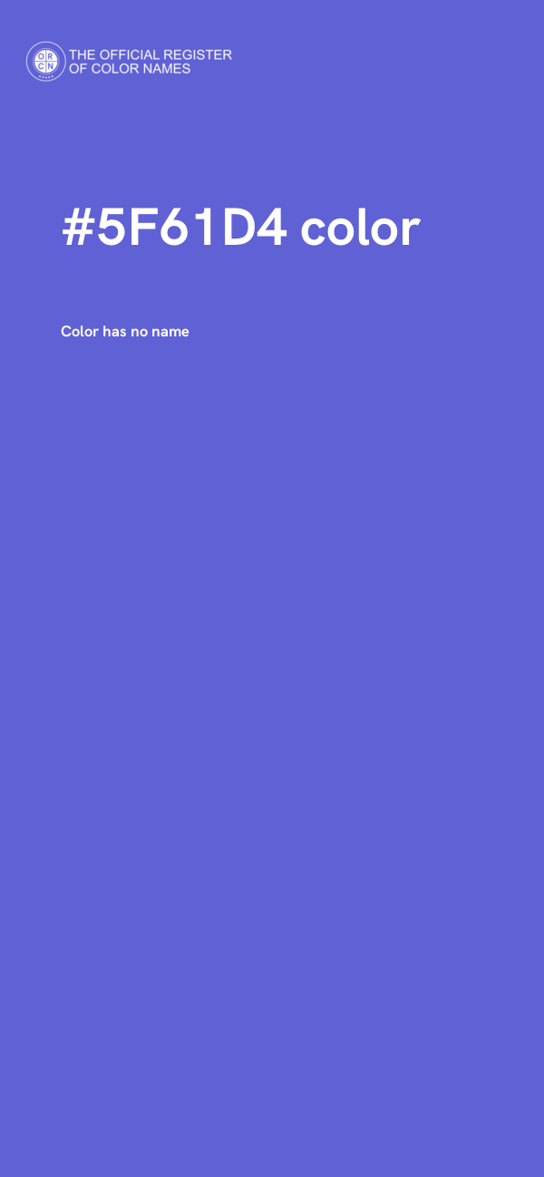 #5F61D4 color image