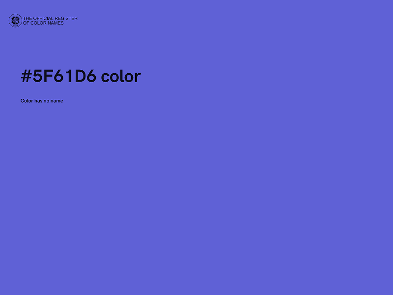 #5F61D6 color image