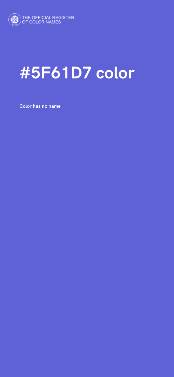#5F61D7 color image