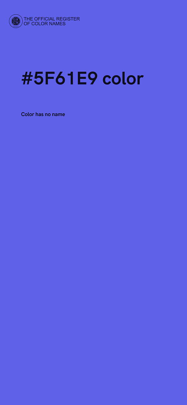 #5F61E9 color image