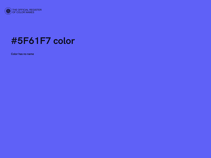 #5F61F7 color image