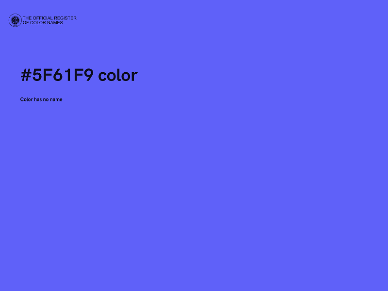 #5F61F9 color image