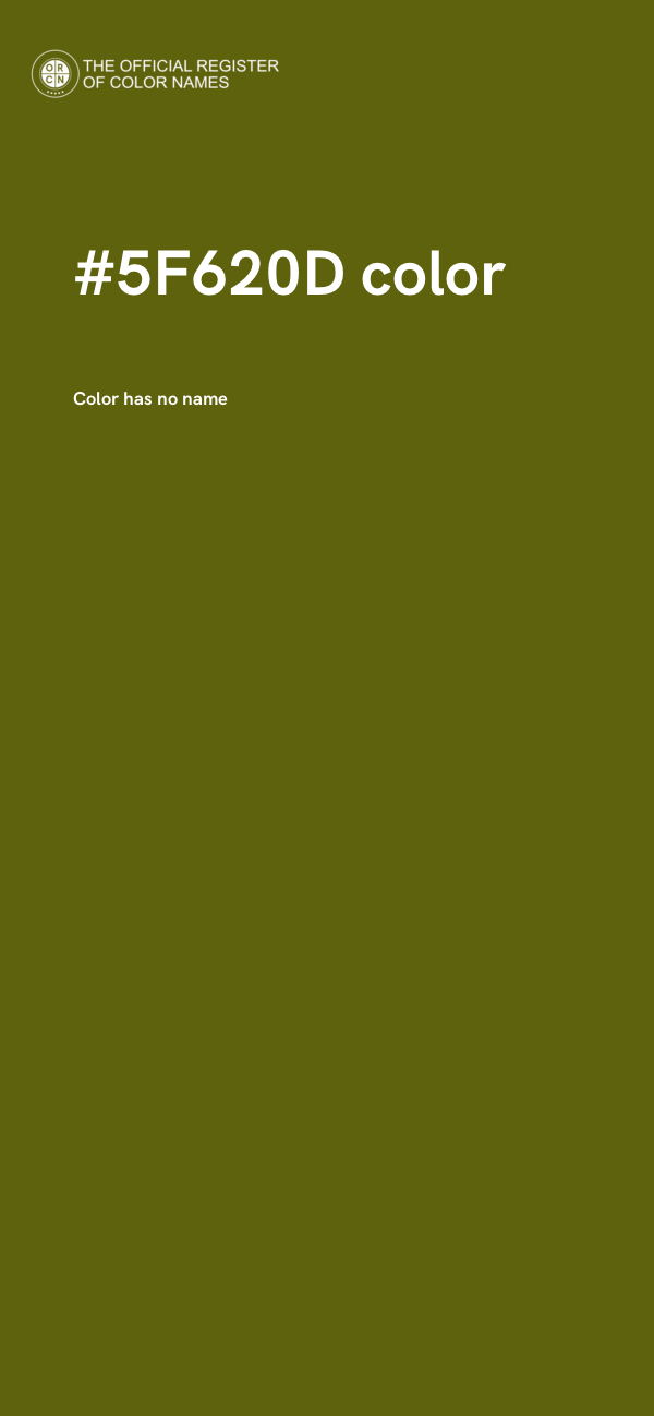 #5F620D color image