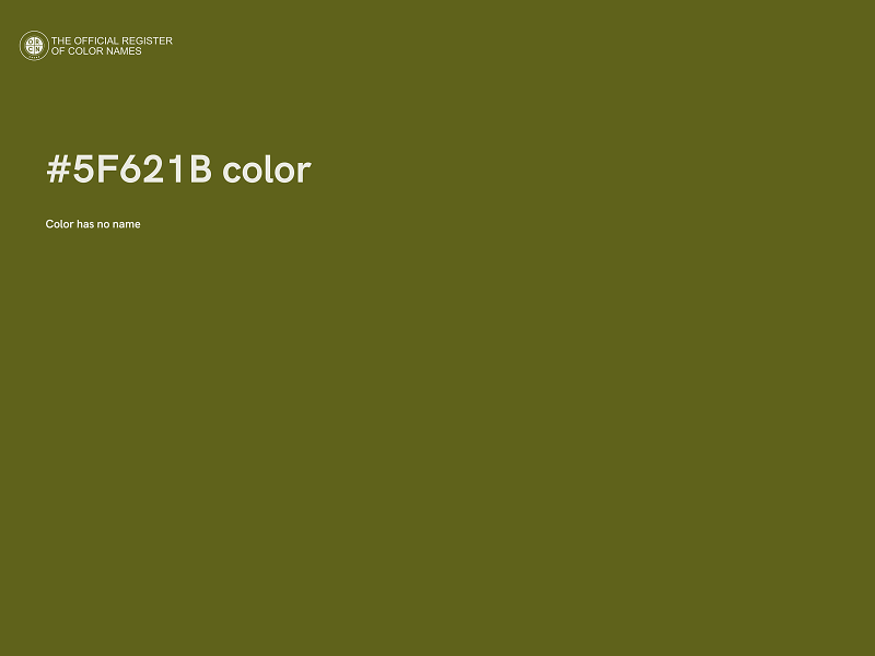 #5F621B color image