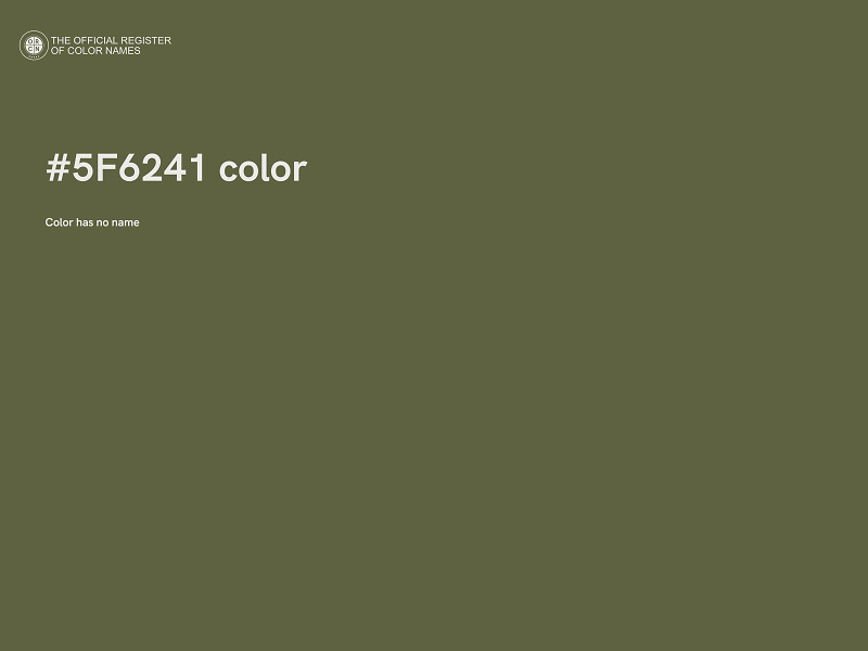#5F6241 color image