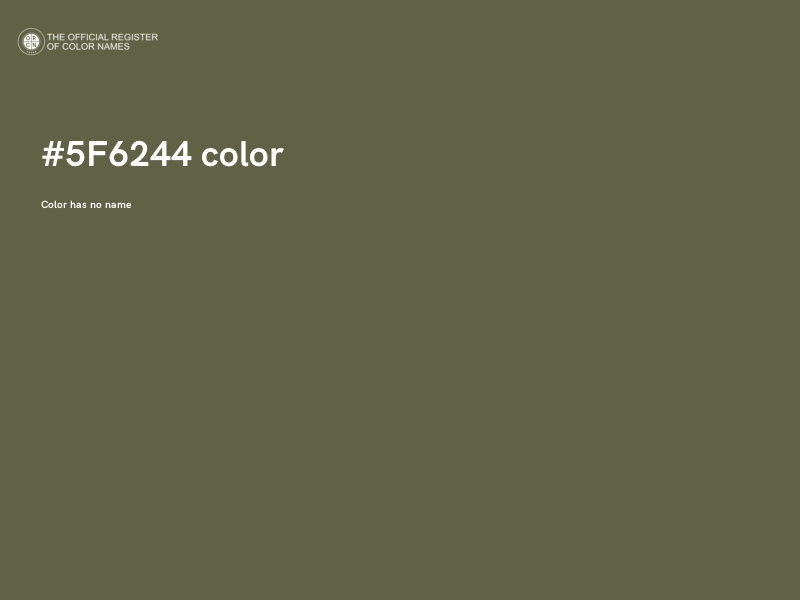 #5F6244 color image
