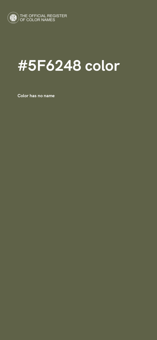 #5F6248 color image