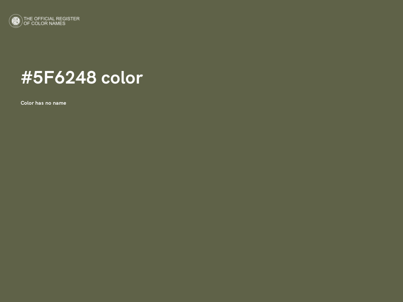 #5F6248 color image