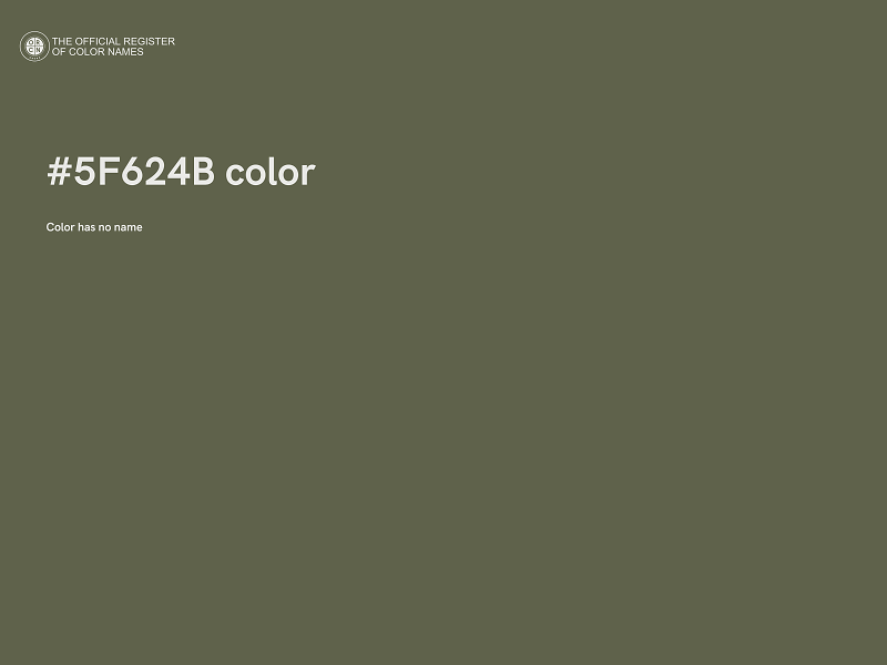 #5F624B color image