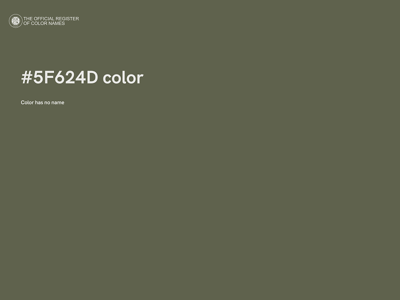 #5F624D color image