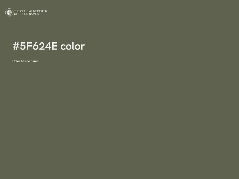 #5F624E color image