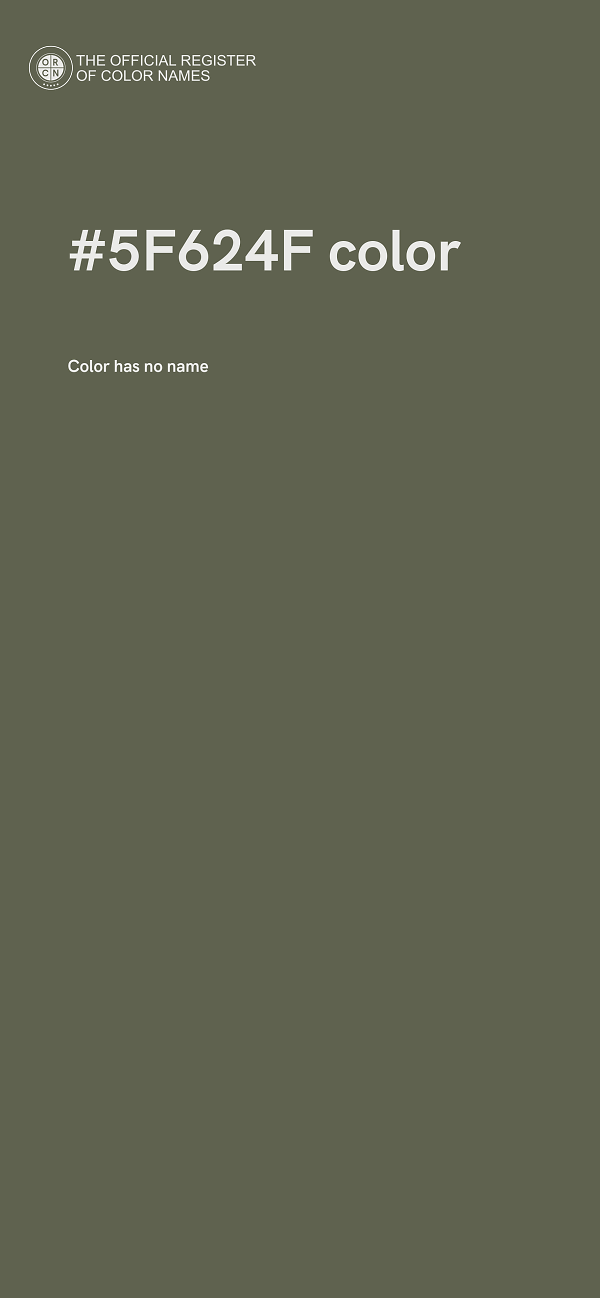 #5F624F color image