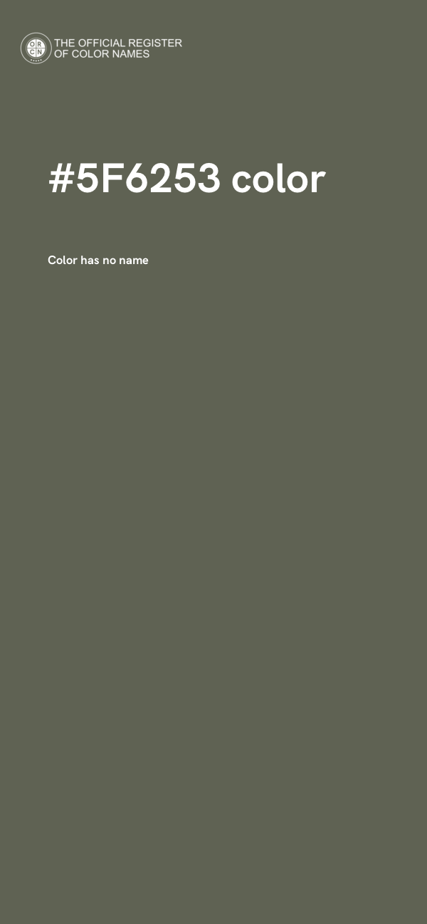 #5F6253 color image