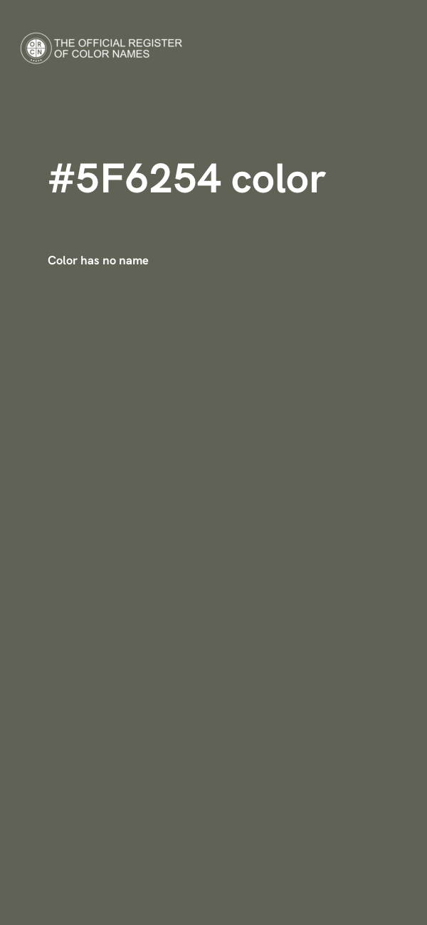 #5F6254 color image