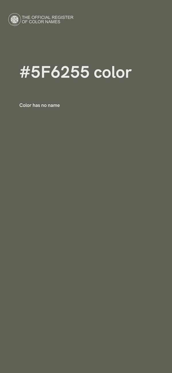 #5F6255 color image