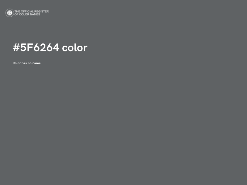 #5F6264 color image