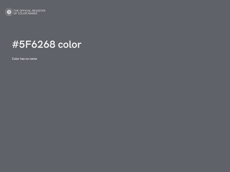 #5F6268 color image