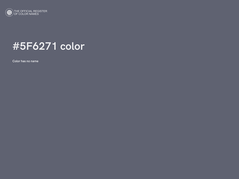 #5F6271 color image