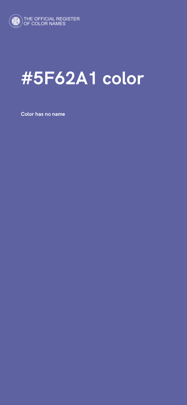 #5F62A1 color image