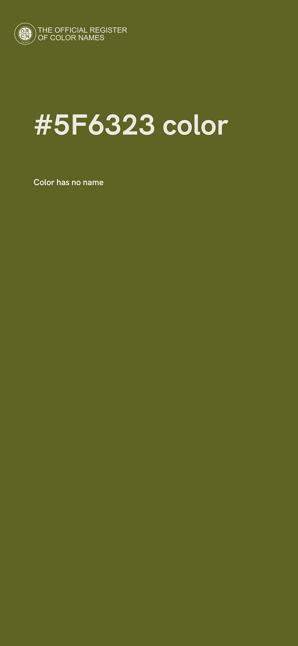 #5F6323 color image