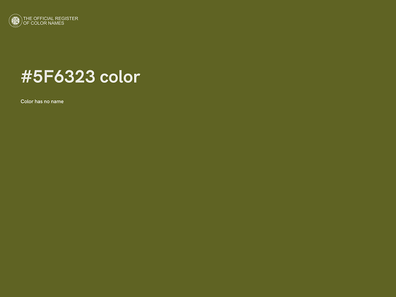 #5F6323 color image