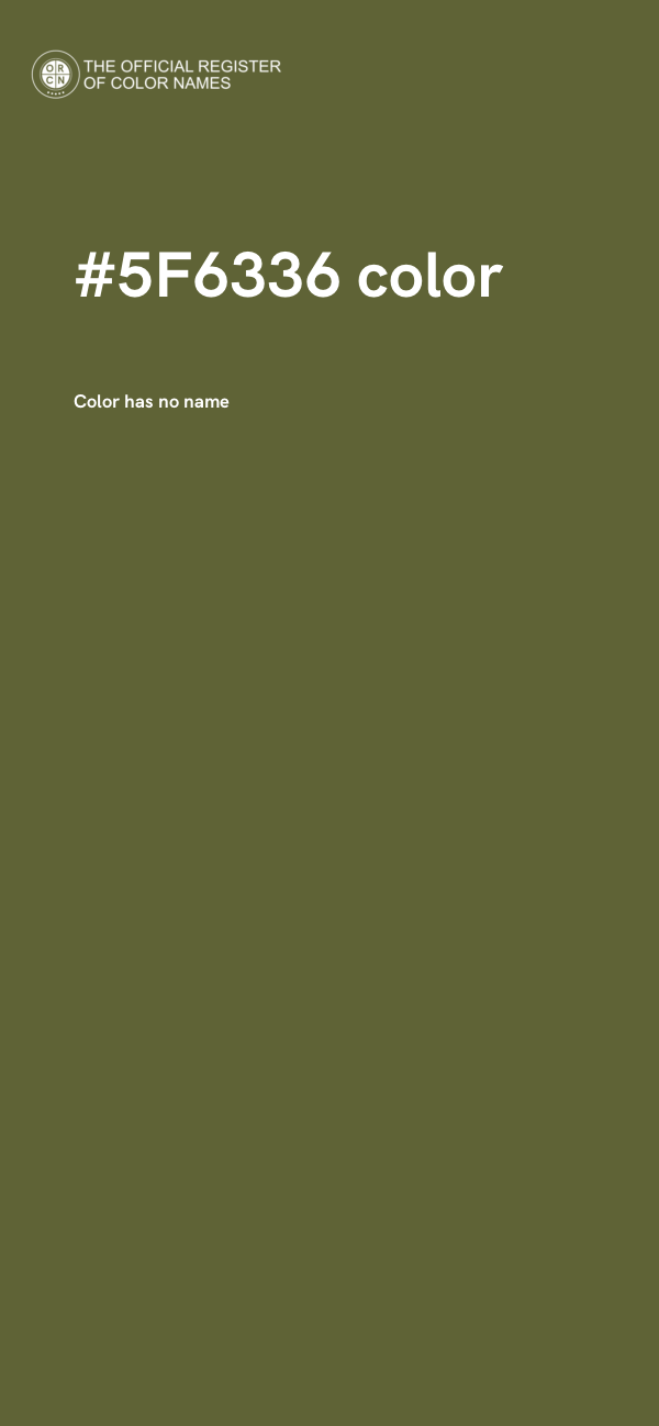 #5F6336 color image