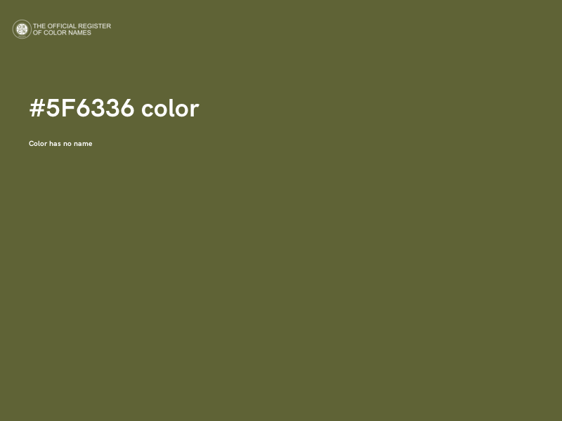 #5F6336 color image