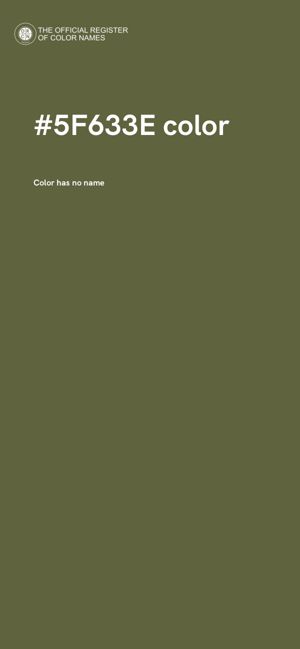 #5F633E color image