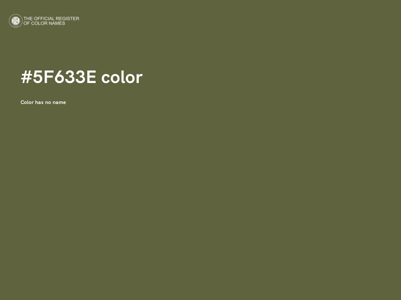 #5F633E color image