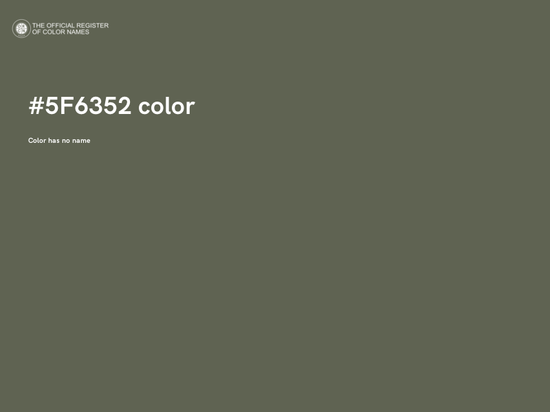 #5F6352 color image