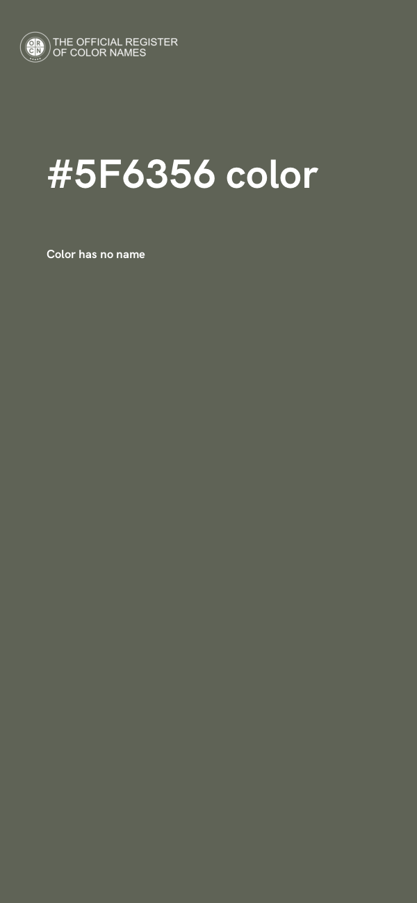 #5F6356 color image