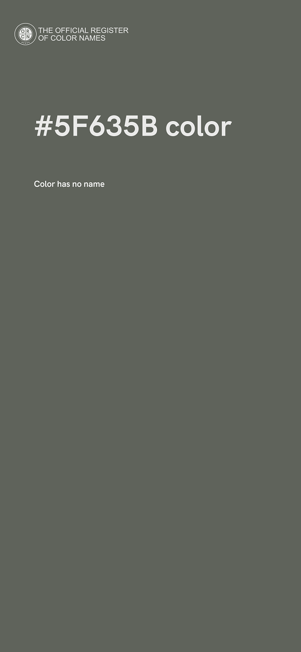 #5F635B color image