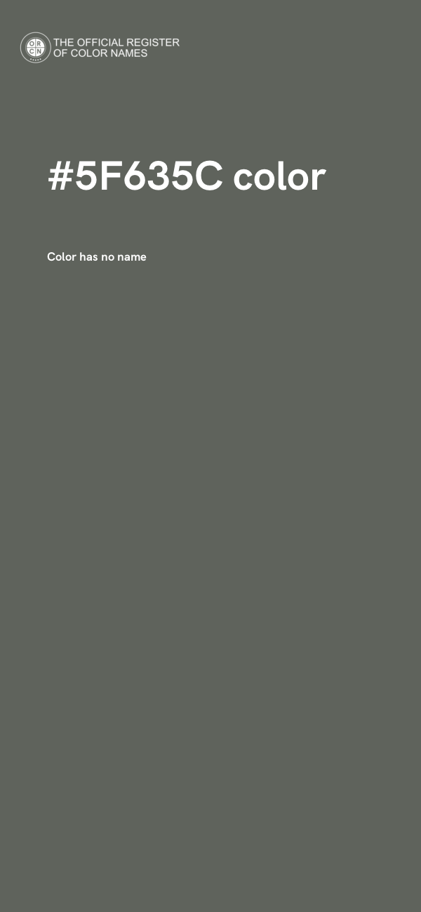 #5F635C color image