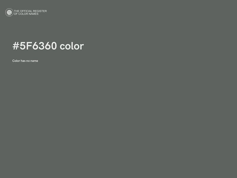 #5F6360 color image