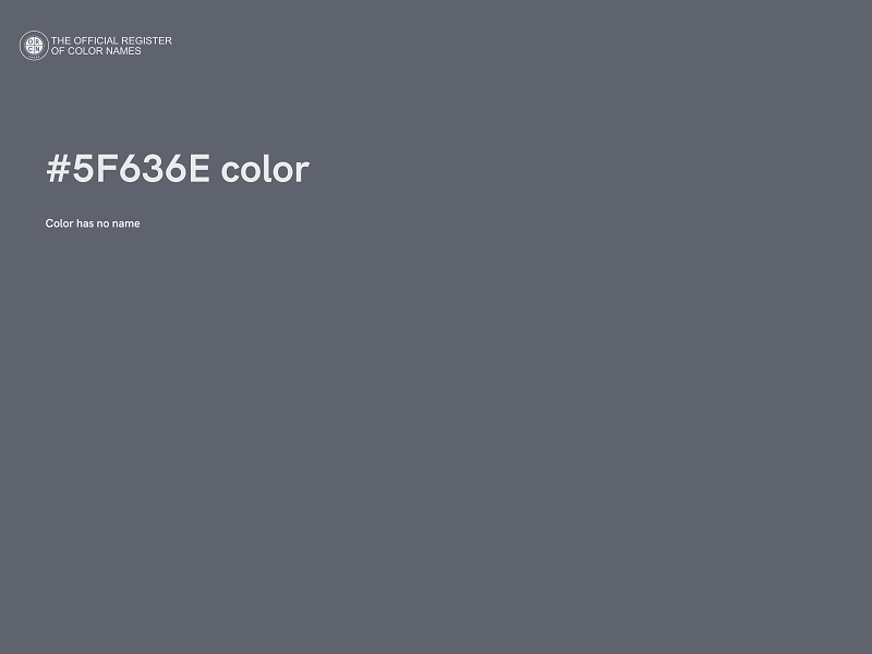 #5F636E color image