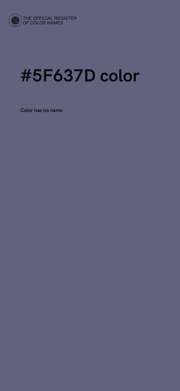 #5F637D color image