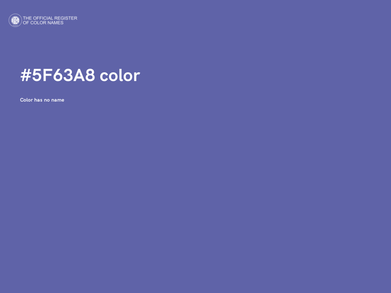 #5F63A8 color image