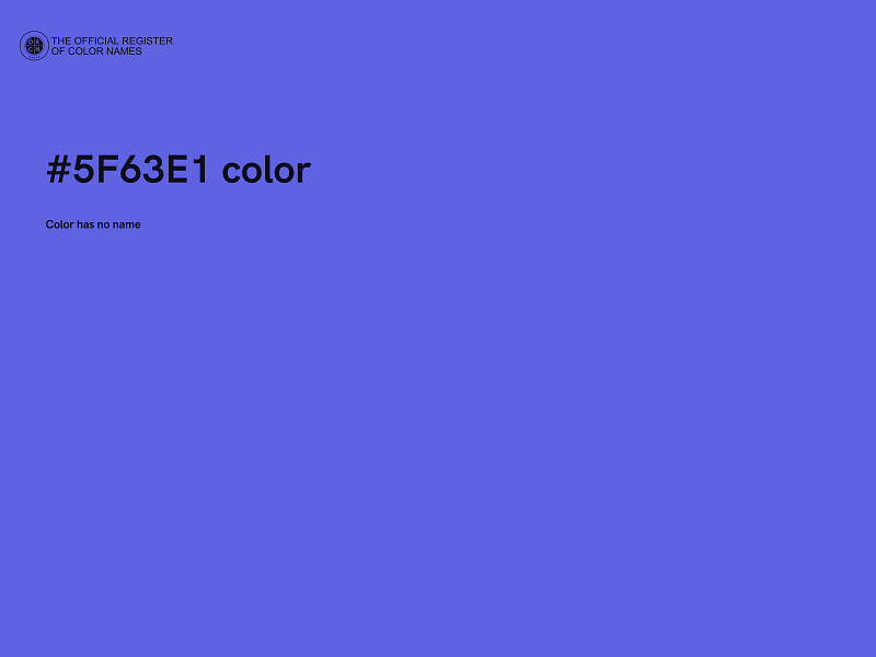 #5F63E1 color image