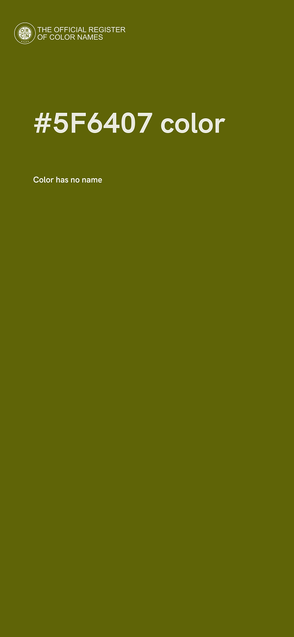 #5F6407 color image