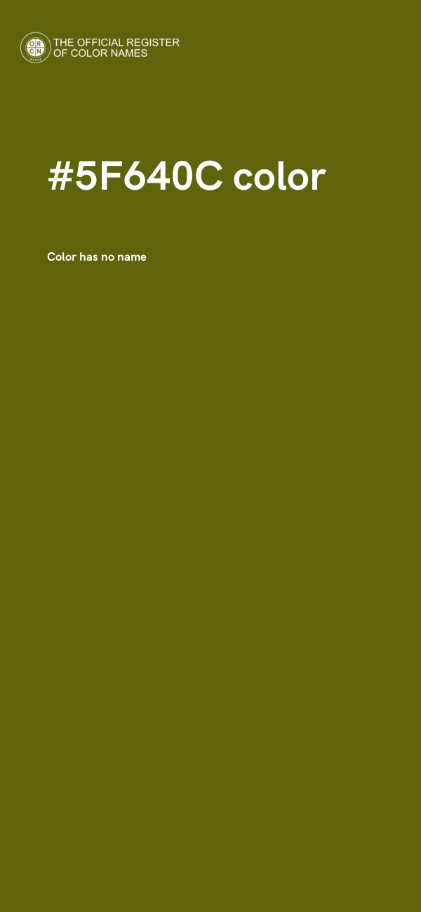 #5F640C color image