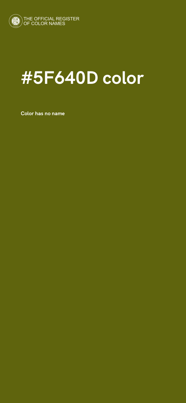 #5F640D color image