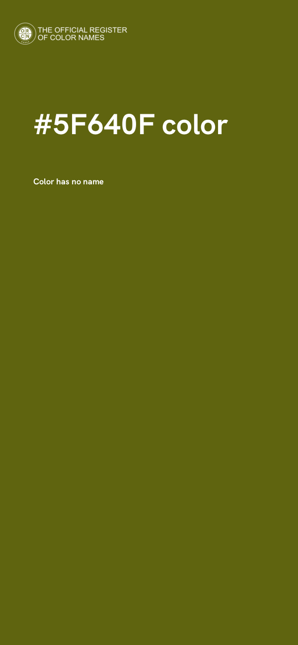 #5F640F color image