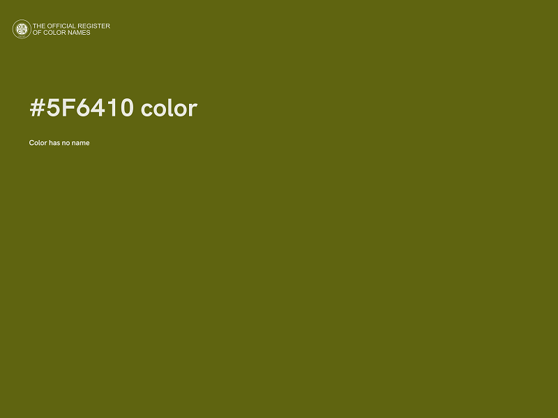 #5F6410 color image