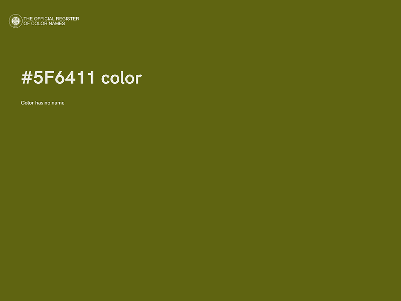 #5F6411 color image