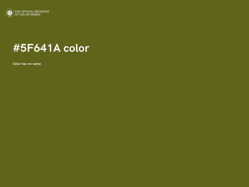 #5F641A color image